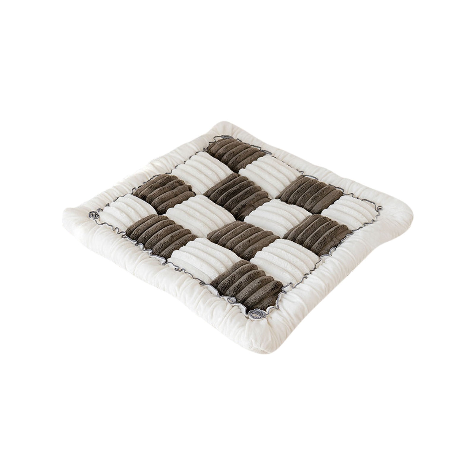 Anckoeil Home Comfort Soft Office Chair Cushion Square Jigsaw Grounding