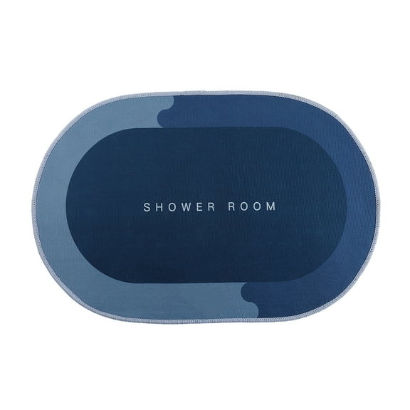 Anckoeil Household Silicone Floor Mats Absorbent Quick-Drying Non-Slip Floor Mats Bathroom Shower Mats,15.8x23.6Inch