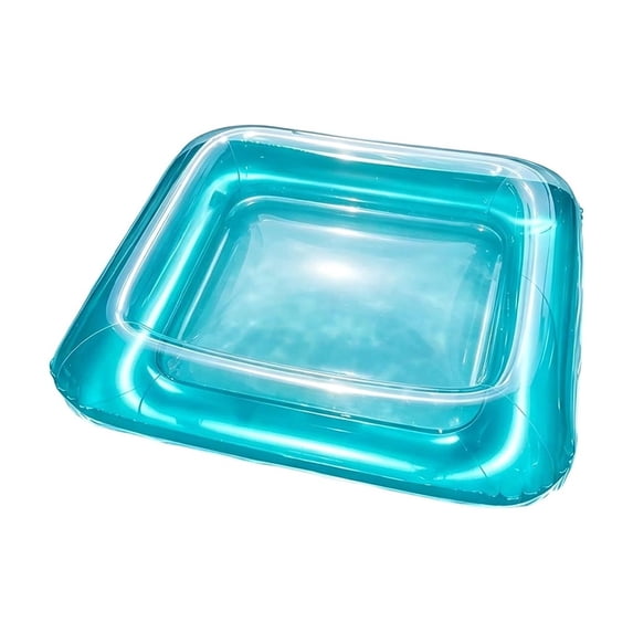 Anckoeil Inflatable Floating Pool Cooler Float, Thickened PVC Ice Bar Drink Holder for Summer Water Party Beach Lake