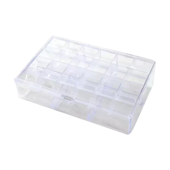 Anckoeil Jewelry Storage Box, Clear Plastic Compartment Organizer for Earrings, Rings and Necklaces