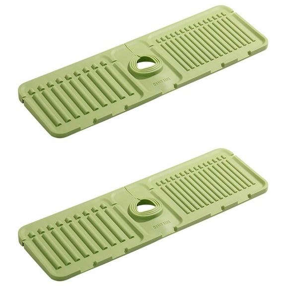 Anckoeil Kitchen Utensils and Gadgets 2Pcs Faucet Water Flowing Pad Drying Cushion Pad Sink Guard Pad for Kitchen and Bathroom