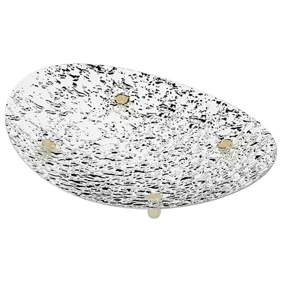 Anckoeil Kitchen Utensils and Gadgets Fruit Glacier Pattern Fruit Coffee Table Dry Fruit Snack Display Tray