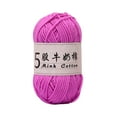 thumbnail image 1 of Anckoeil Knitting Yarn 2PCS Solid Color Soft High Density 5 Strand Milk Cotton Handmade Doll Knitting Line Baby Sweater Knitting Wool Cluster, 1 of 6