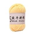 thumbnail image 1 of Anckoeil Knitting Yarn 3PCS Solid Color Soft High Density 5 Strand Milk Cotton Handmade Doll Knitting Line Baby Sweater Knitting Wool Cluster, 1 of 6
