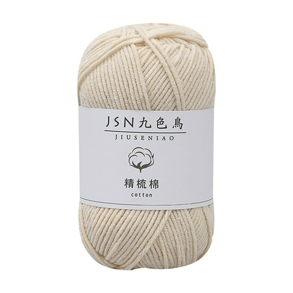 Anckoeil Knitting Yarn DIY Handmade Crochet Wool Cluster 4 Strands Combed Milk Cotton Thread for For Knitting Hair Clips, Hair Bands