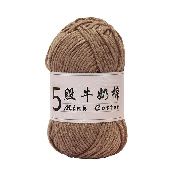 Anckoeil Knitting Yarn Clearance Hand Knitting Thread Dough DIY Dolls 5 Strands Delicate Milk Cotton Thread Dough Baby Sweater Knitting Thread Dough