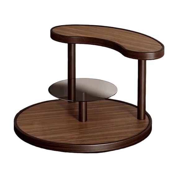 Anckoeil Multi-Tier Wooden Storage Organizer, 2-Tier Bathroom Counter Shelf for Cosmetics, Perfumes & Vanity Accessories