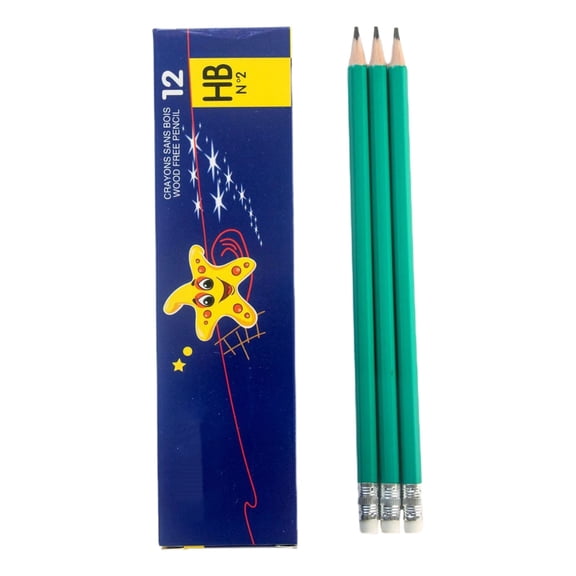 Anckoeil Natural Wood 2B Writing Pencils 12 Count Pack, Graphite Pencils for Handwriting Sketch Office Daily Use