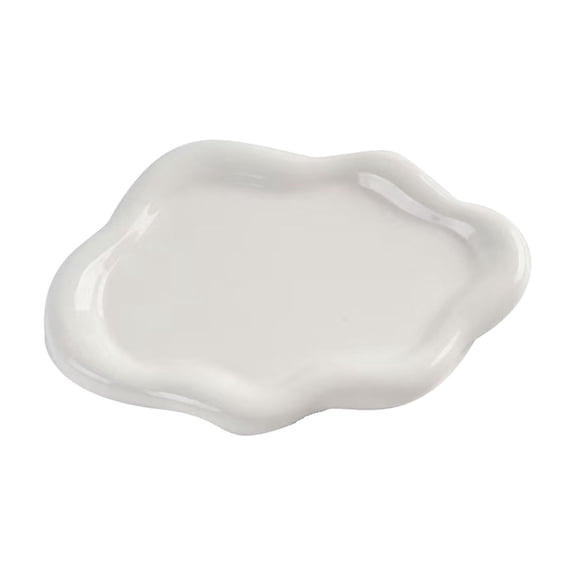 Anckoeil Porcelain Serving Tray, Decorative Catchall Dish for Keys Jewelry Perfume Entryway Table