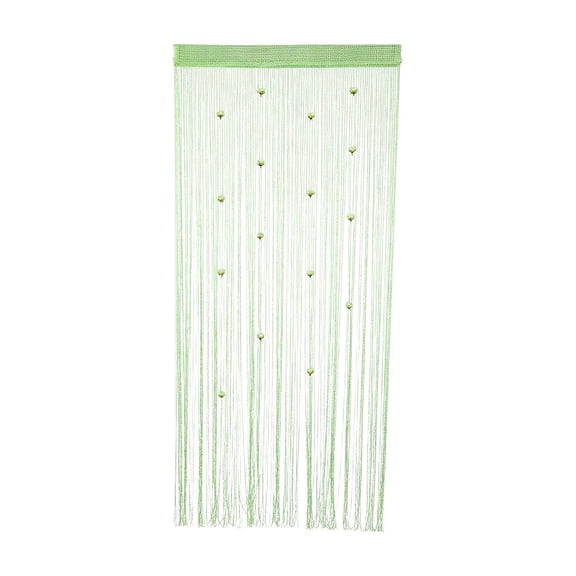 Anckoeil Rose Thread Beaded Tassel Curtain, 39.37×78.74in Semi-Sheer Arch Door Curtain, Boho Vintage Room Divider for Doorway Window Bedroom Closet Home & Wedding Decor