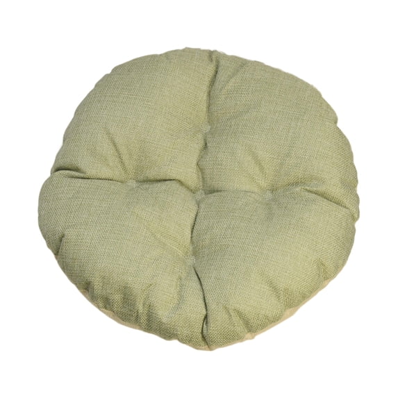 Anckoeil Round Linen Seat Cushion, Soft Padded Chair Pad, Non-Slip Washable Cushion for Dining, Kitchen & Office Use