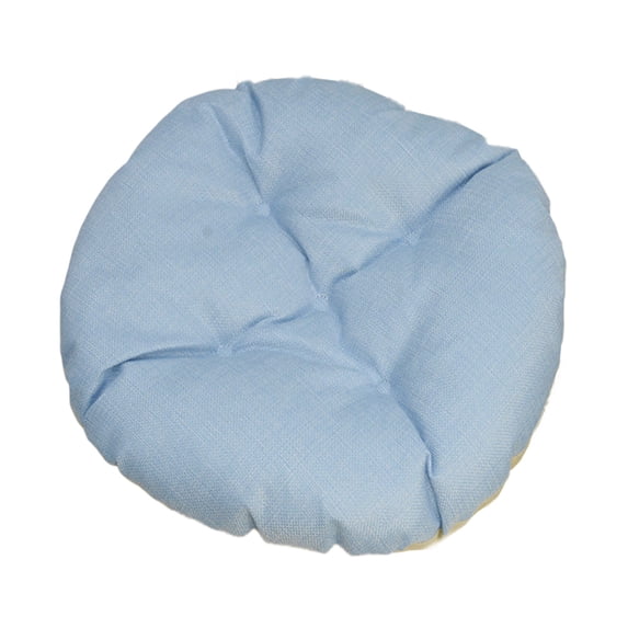 Anckoeil Round Linen Seat Cushion, Soft Padded Chair Pad, Non-Slip Washable Cushion for Dining, Kitchen & Office Use
