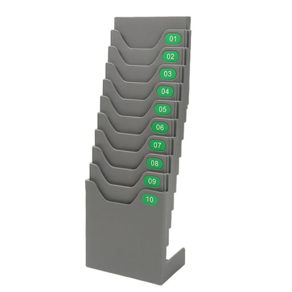 Anckoeil 10 Seater Standing Punch Card Hanging Card Slot Hanging Card Card Slot Attendance Machine Card Punching And Inserting Board Attendance