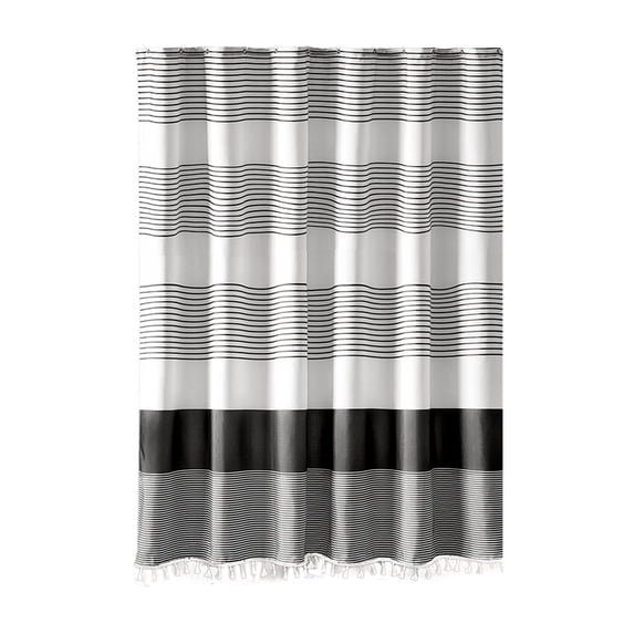 Anckoeil Shower Curtain, 72.05" x 36.22" Waterproof Polyester Bathroom Curtain for Wet and Dry Separation