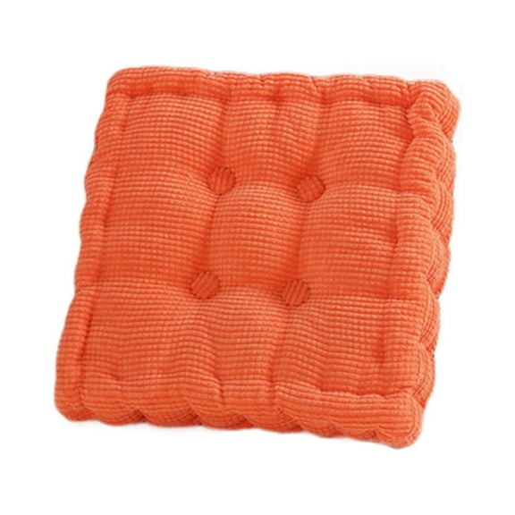 Anckoeil Solid Colour Corduroy Thickened Square Cushion Texture Home Cushion Comfortable Soft Dining Chair Cushion,15.75"×15.75"
