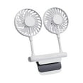 thumbnail image 1 of Anckoeil USB Desktop Small Fan Summer Cool Artifact Big Wind Back Clip Type Mute Double Head Fan, 1 of 3