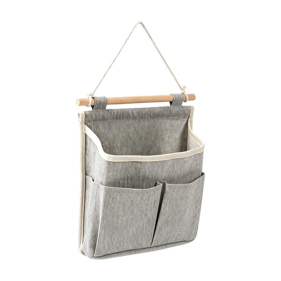Anckoeil Wall Mounted Hanging Storage Bag, 3 Pocket Bedside Organizer for Bedroom Dormitory Office