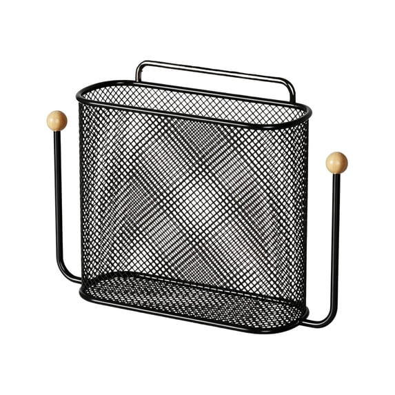 Anckoeil Wall Mounted Storage Basket, Metal Mesh Bathroom Organizer for Toiletries and Small Items