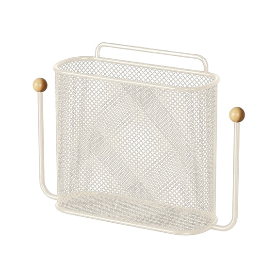 Anckoeil Wall Mounted Storage Basket, Metal Mesh Bathroom Organizer for Toiletries and Small Items