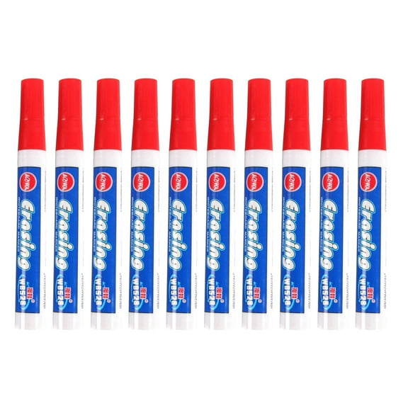 Anckoeil Water-based Whiteboard Pen Erasable Black Red and Blue Color Blackboard Pen Easy-to-erasable Marker 10ml