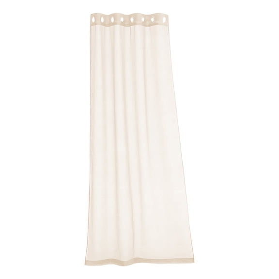 Anckoeil Waterproof Transparent Outdoor Screen Curtain with Metal Ring Top, Windproof Breathable Drape for Terrace Patio Pavilion, 83.85×51.96in