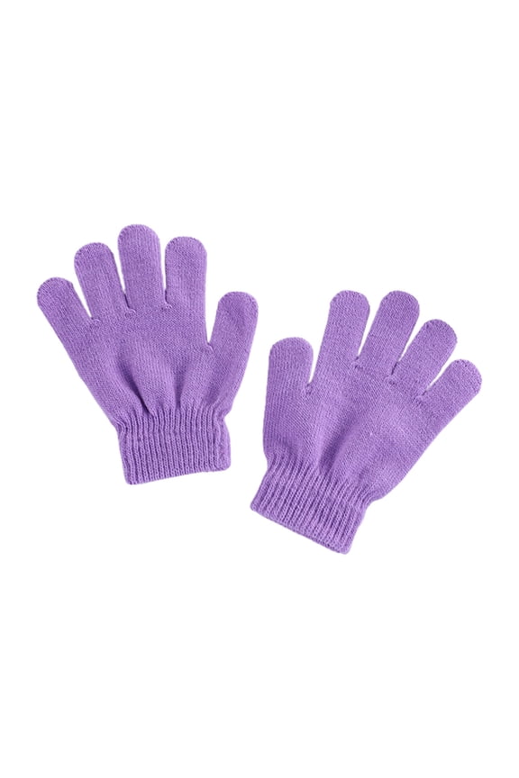 Winter Savins!Winter Warm Solid Color Knitted Kids Gloves Split Finger Gloves for Children