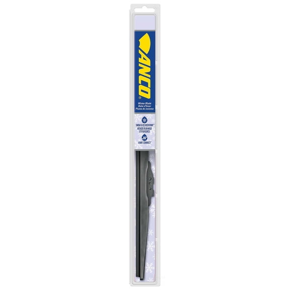 Anco W24; Windshield Wiper Blade; 24 in. Winter Wiper Blade; Black