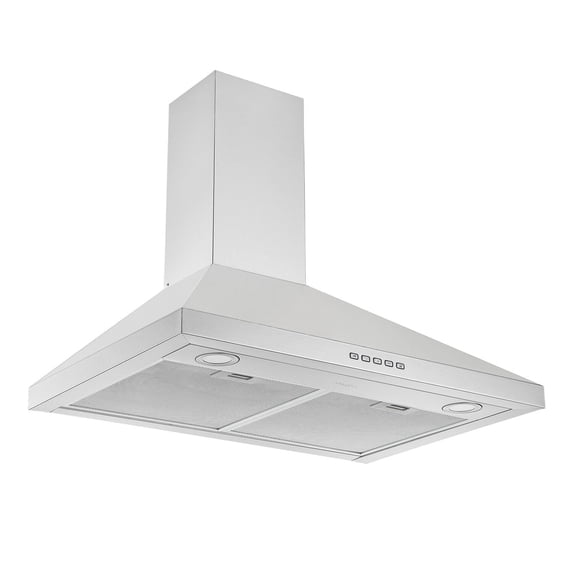 Ancona 30" Convertible Wall-Mounted Pyramid Range Hood in Stainless Steel