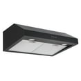 Ancona 30" Ducted Under Range Hood, Matte Black