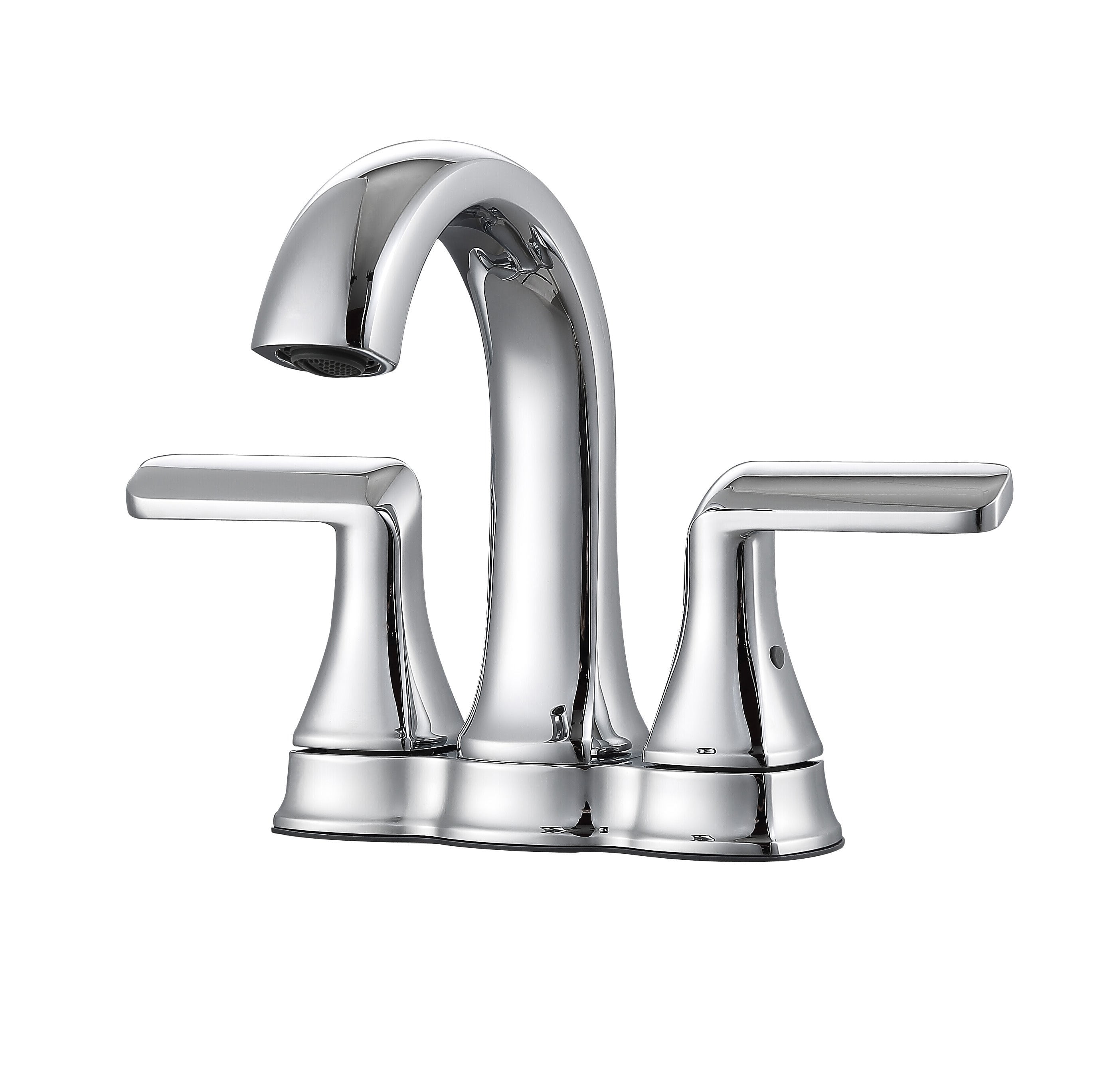 Arezzo Chrome Deck Mount Bathroom Faucet with Dual Handles