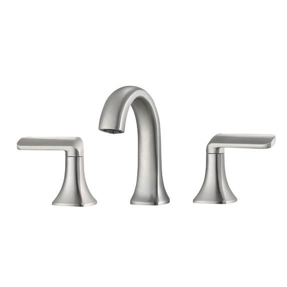 Ancona Arezzo Widespread Bathroom Faucet, Brushed Nickel