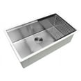 thumbnail image 1 of Ancona  Prestige 32 in. Undermount Single Kitchen Sink, Ledge, 1 of 5