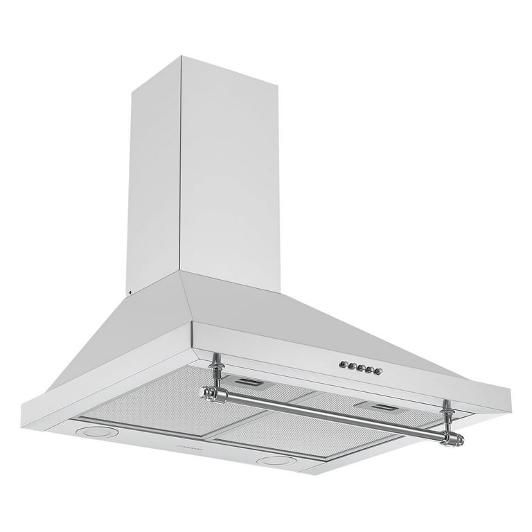 Ancona Vintage Style 24 Convertible Wall Pyramid Range Hood in Stainless  Steel 
