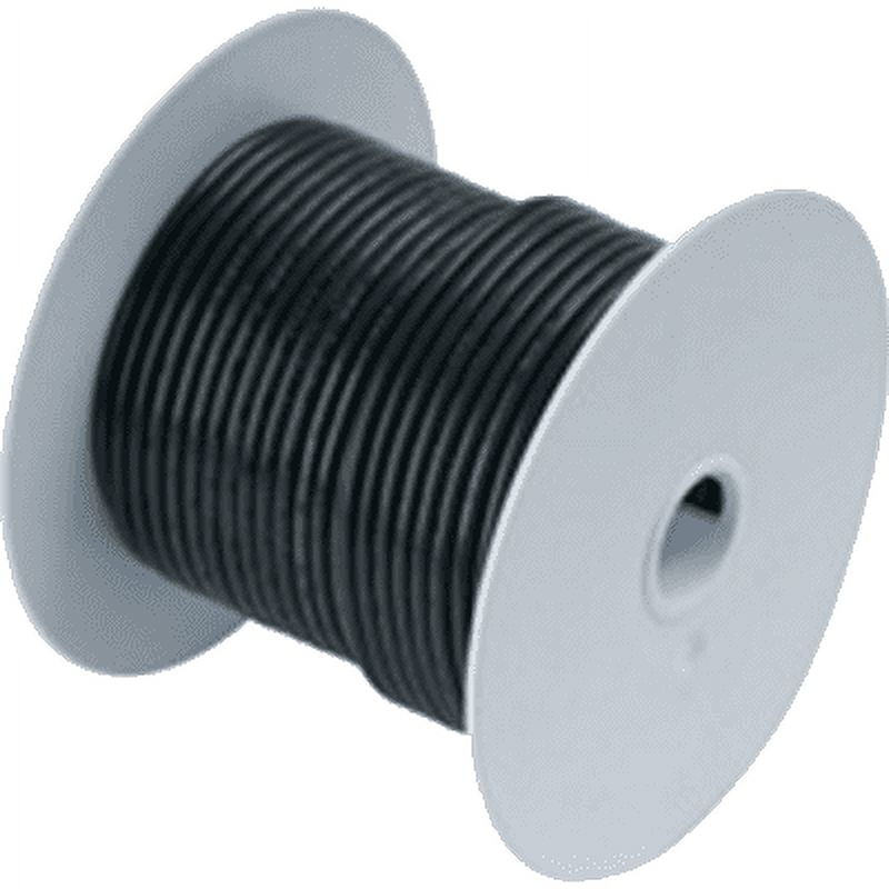 Ancor 104010 Tinned Copper Wire, 14 AWG (2mm2), Black - 100ft