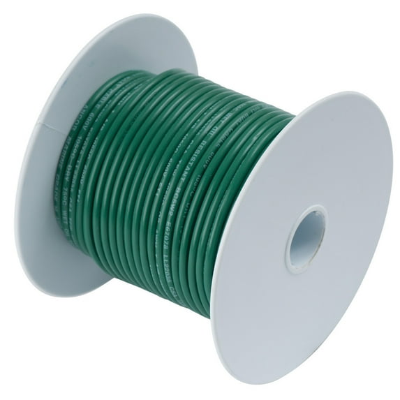 6" Green Functional and Flexible Ancor 25' 12 AWG Tinned Copper Wire