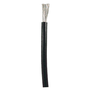 Ancor 113002 Tinned Copper Battery Cable, 4 AWG (19mm2), Black - 25ft