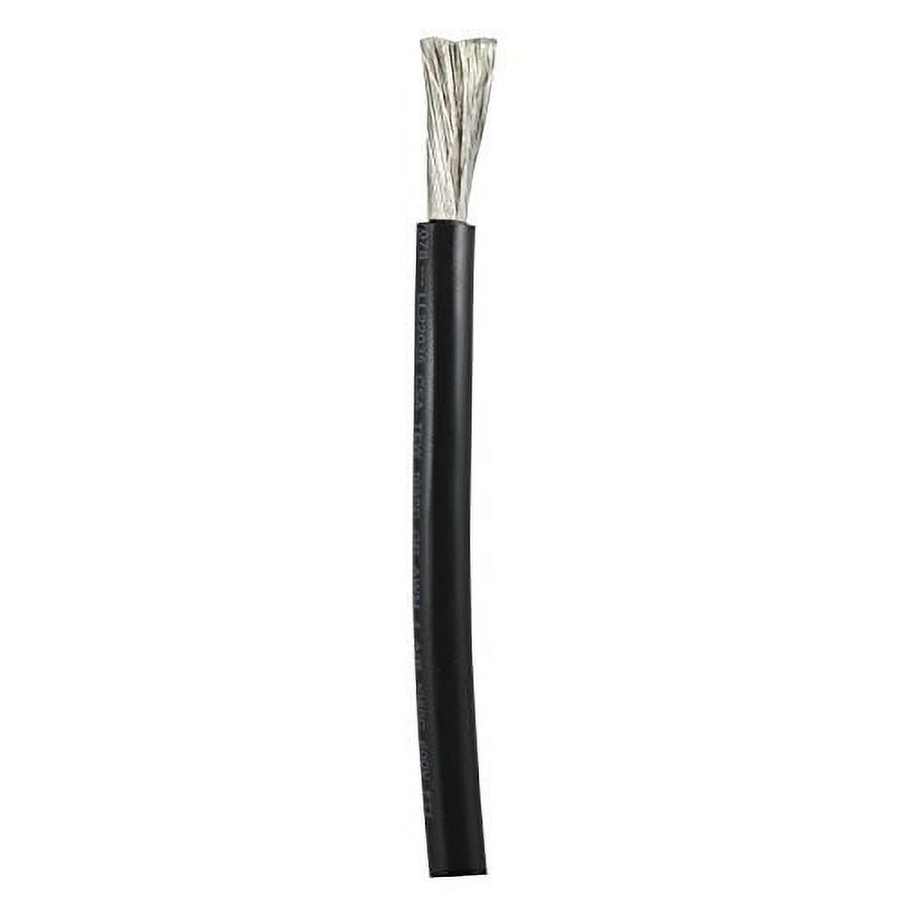 Ancor 114002 Marine Grade Electrical Tinned Copper Battery Cable 2 Gauge Black 25 Feet