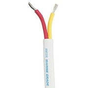 Ancor 124925 Marine Grade Electrical Safety Duplex Tinned Boat Cable Flat, 1...
