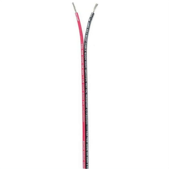 Ancor 153150 Ribbon Bonded Cable - 16/2 AWG - Red/Black - Flat - 500
