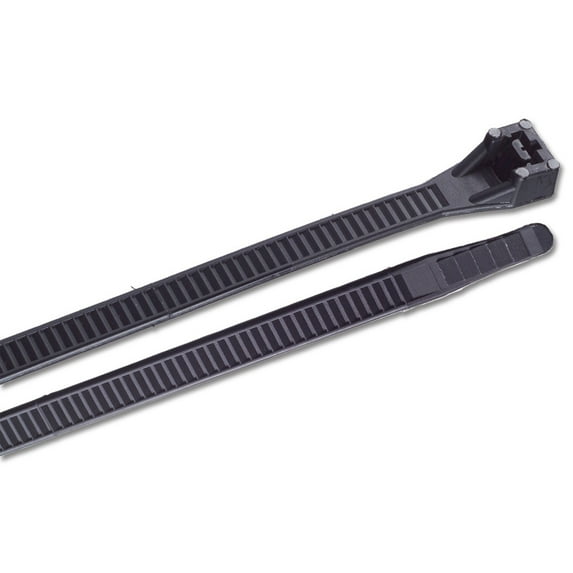 Ancor 17" UV Black Heavy Duty Cable Zip Ties - 10 pack | Bundle of 2