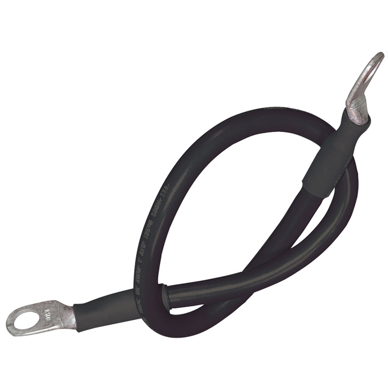 Ancor 189134 Battery Cable Assembly, 4 Awg [21mm] Wire, 5/16" [7.93mm] Stud, Black - 32" [81.2cm]