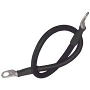 Ancor 189140 Boat Motor Battery Cable Assembly Black 5/16" Stud 2 Gauge 18"
