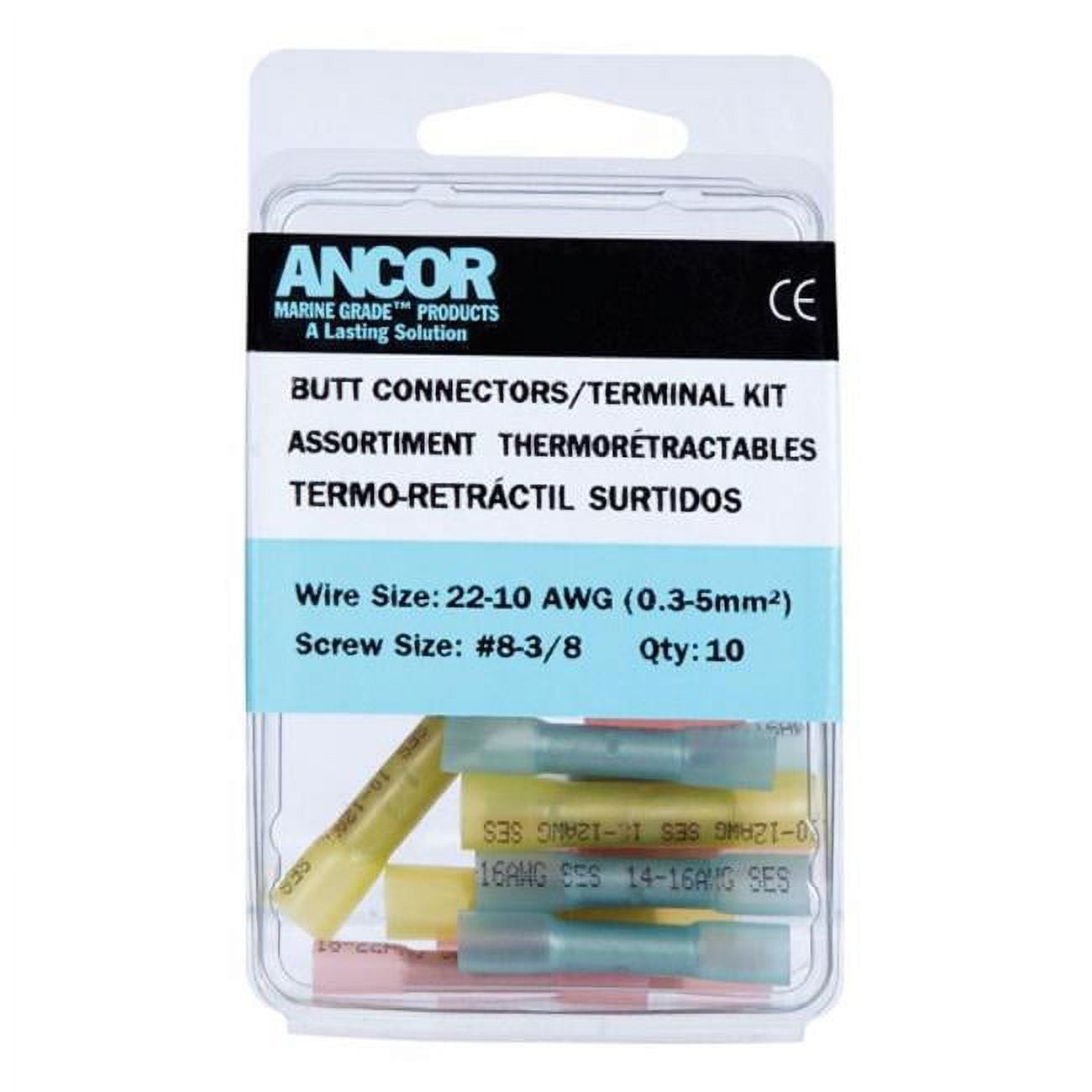 Ancor 2210 AWG Heat Shrink Butt Connectors 10 Pack