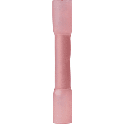 Set of 100 Pink Ancor 22-18 Butt Connectors Heat Shrink Tubing, 7"