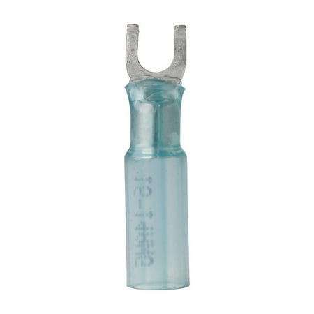 Ancor 314225 Blue #8 Fastener 16-14 Wire Range Heatshrink Spade Terminal - 25 Pack
