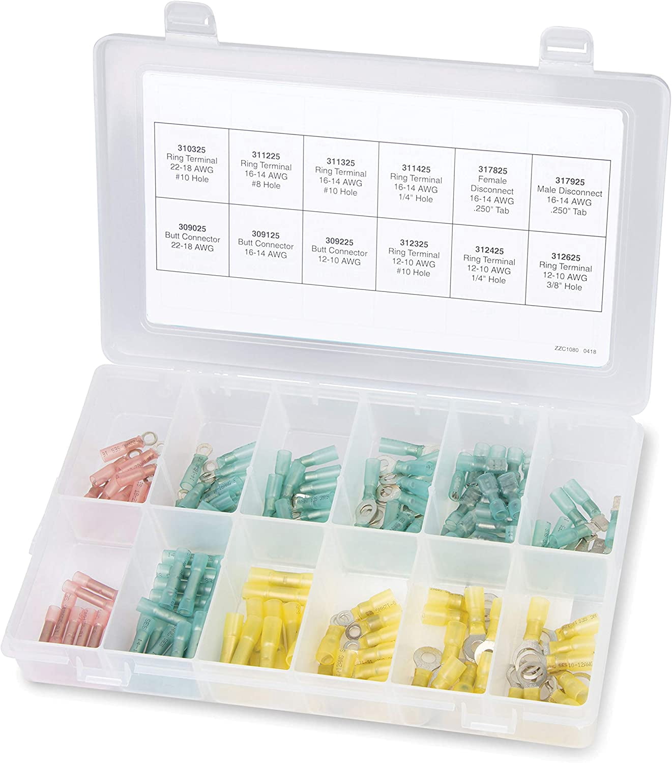 Ancor 320101 Heat Shrink Terminal/Connector, Assorted Colors
