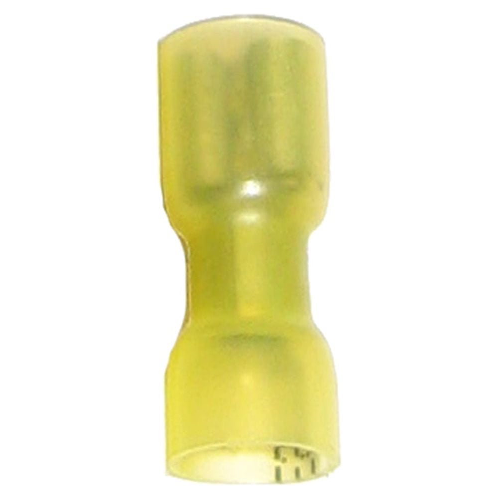Set of 100 Yellow Ancor Gauge 12-10 Female Heat Shrink Disconnect Tubing, 10"