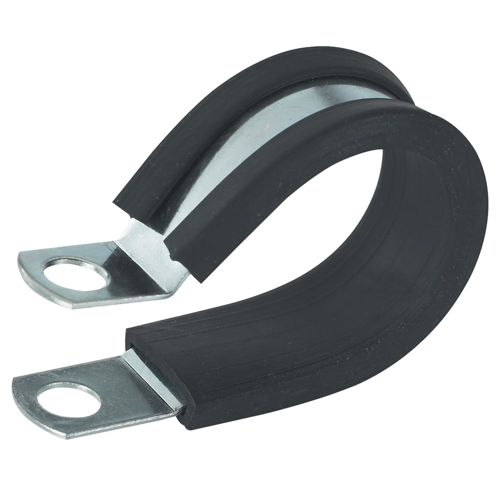 Pack of 10 Black Stainless Steel 1-1/2" Cushion Clamp, 7"