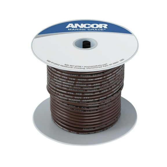 Ancor 108210 RV/ Boat Marine Grade Primary Electrical Wire #10 Gauge Brown 100'