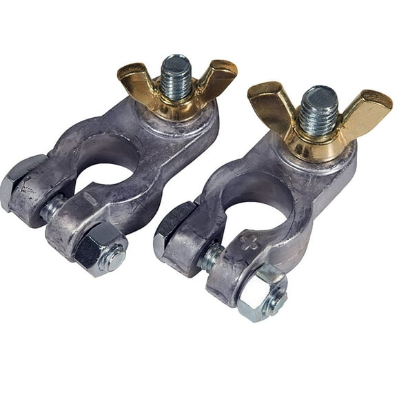 Ancor Lead Battery Terminal - 5/16" & 3/8" Stud - Positive & Negative Combo | Bundle of 2